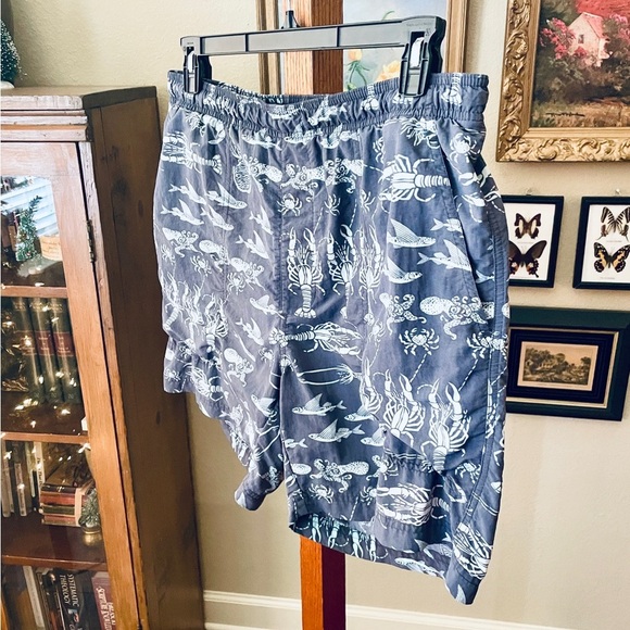 Tommy Bahama Paradise Nation premium lined swim trunks pockets 6" inseam M blue - Picture 5 of 14